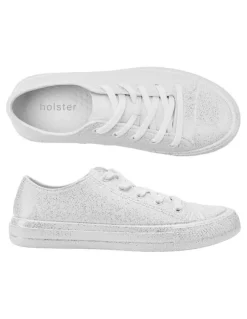 Holster Connie Shoes in White Gliter