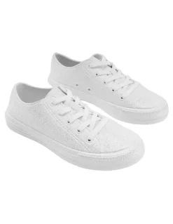 Holster Connie Shoes in White Gliter
