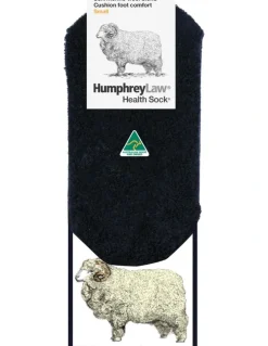 Humphrey Law Cushion Foot Merino Blend Health Sock in Black