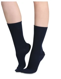 Humphrey Law Merino Wool Blend Health Sock 83C07 in Navy