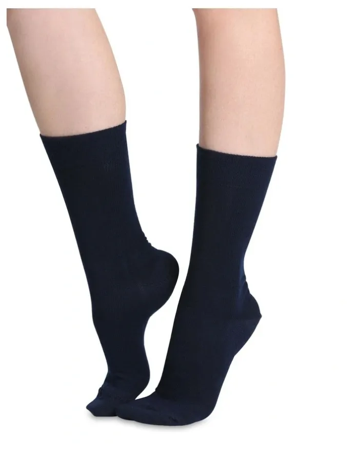 Humphrey Law Merino Wool Blend Health Sock 83C07 in Navy