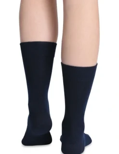 Humphrey Law Merino Wool Blend Health Sock 83C07 in Navy