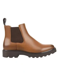 Hush Puppies Elsa Boots in Cognac
