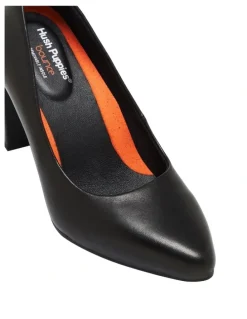 Hush Puppies Isabella Heeled Shoe in Black