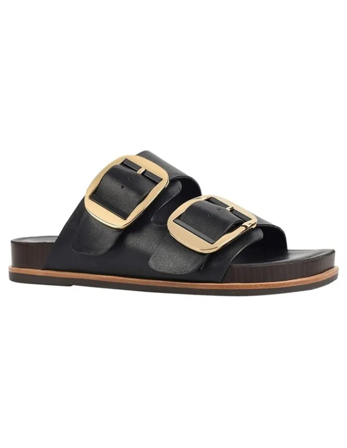 Hush Puppies Jonah Sandal in Black