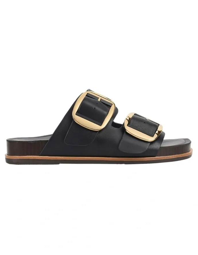 Hush Puppies Jonah Sandal in Black