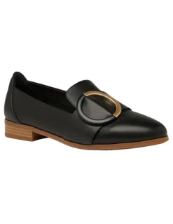 Hush Puppies Lexy Flat Loafer in Black