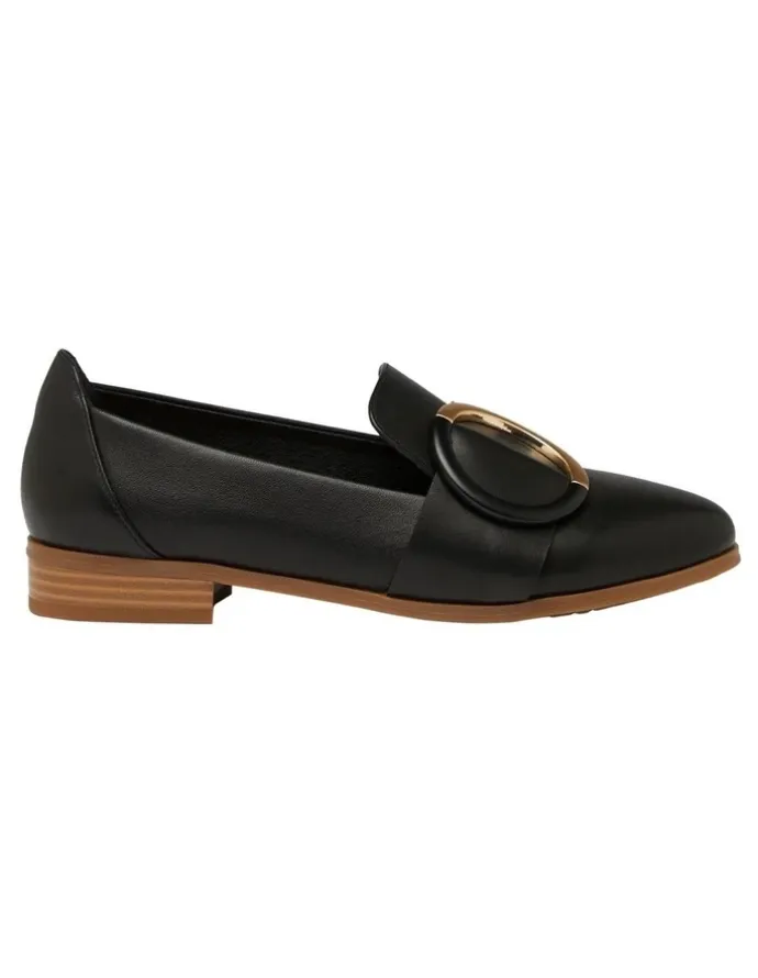 Hush Puppies Lexy Flat Loafer in Black