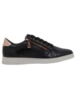 Hush Puppies Mimosa Perf Sneaker in Black/Copper