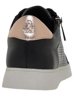 Hush Puppies Mimosa Perf Sneaker in Black/Copper