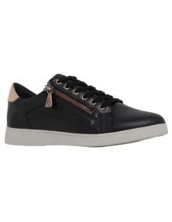 Hush Puppies Mimosa Perf Sneaker in Black/Copper