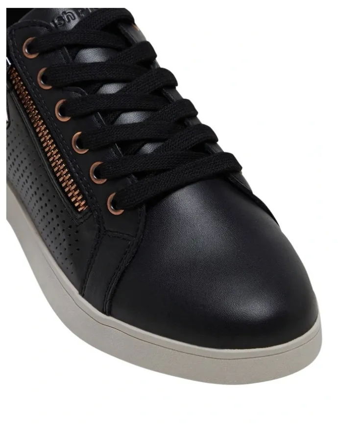 Hush Puppies Mimosa Perf Sneaker in Black/Copper