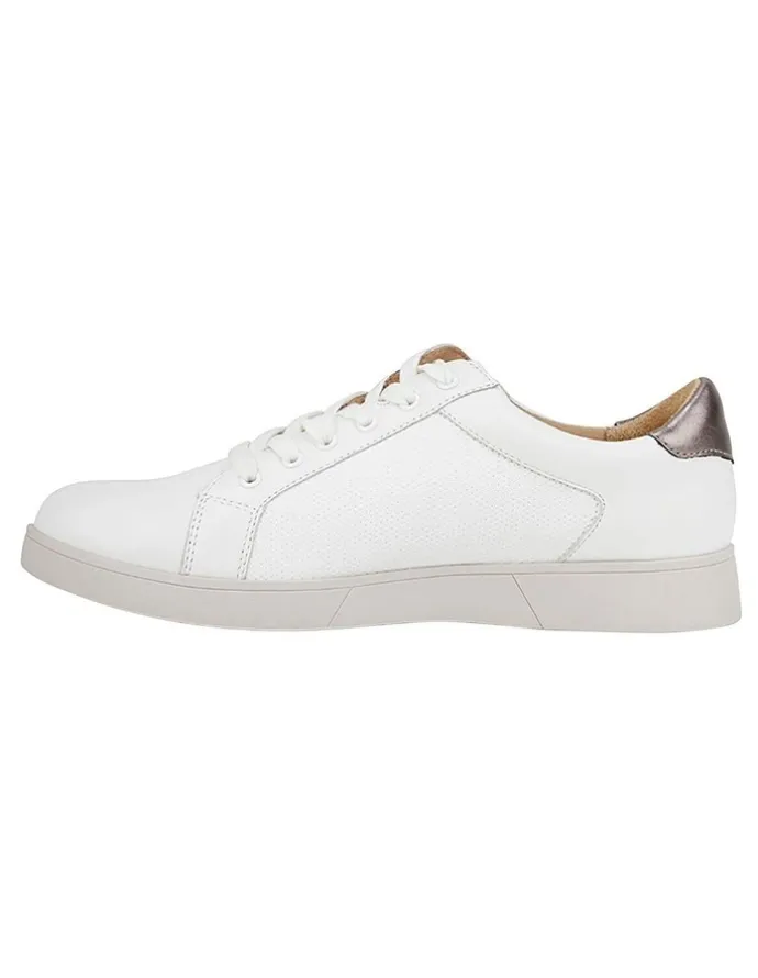 Hush Puppies Mimosa White Zip Up Sneaker in White
