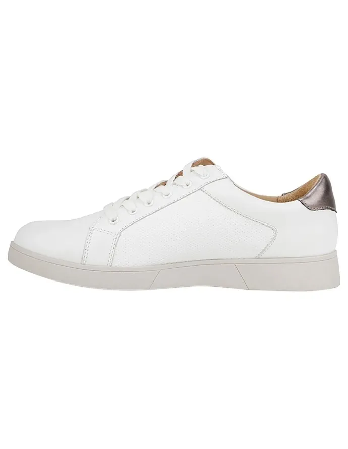Hush Puppies Mimosa White Zip Up Sneaker in White