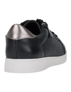 Hush Puppies Mimosa Zip Up Sneaker in Black