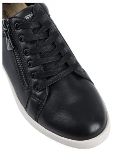 Hush Puppies Mimosa Zip Up Sneaker in Black