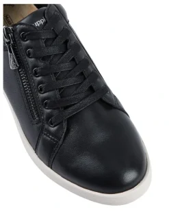 Hush Puppies Mimosa Zip Up Sneaker in Black