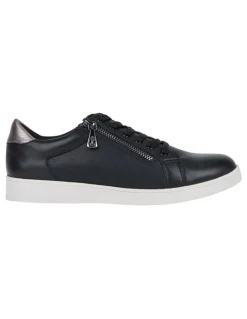 Hush Puppies Mimosa Zip Up Sneaker in Black