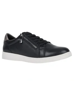 Hush Puppies Mimosa Zip Up Sneaker in Black