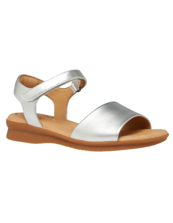 Hush Puppies Nigella PL Sandal in Silver Metallic