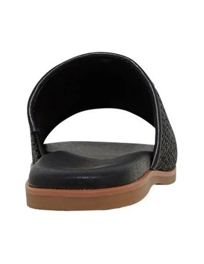 Hush Puppies Paradise Weave Sandal in Black Weave