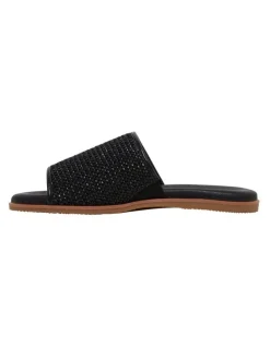 Hush Puppies Paradise Weave Sandal in Black Weave