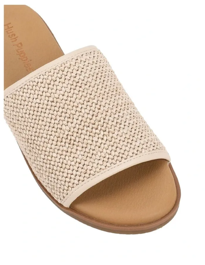 Hush Puppies Paradise Weave Sandal in Bone