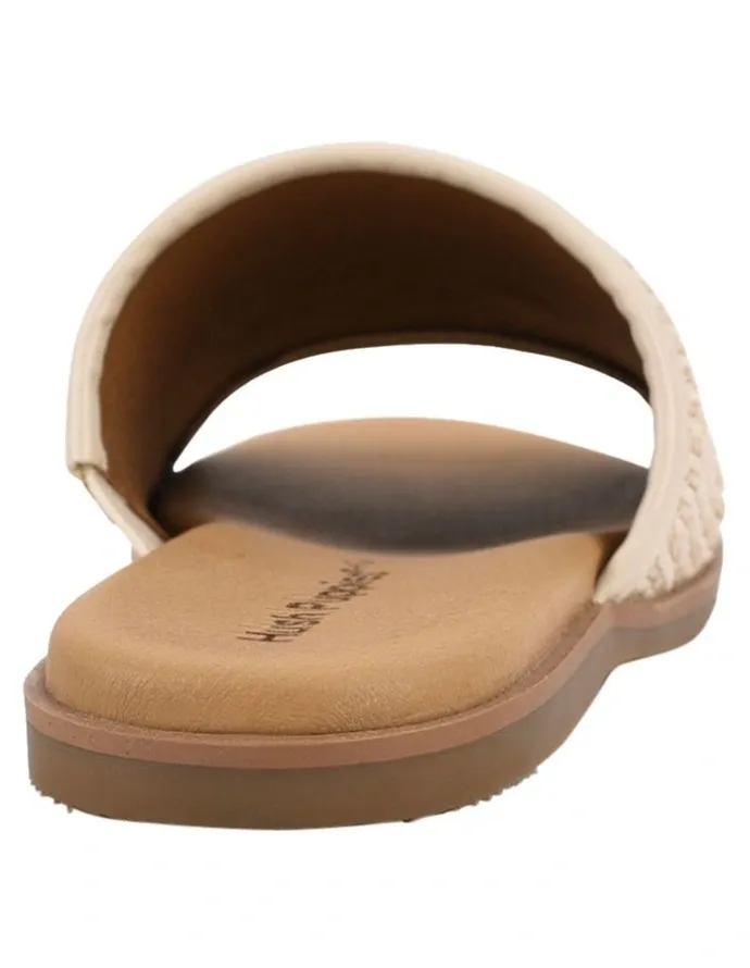 Hush Puppies Paradise Weave Sandal in Bone