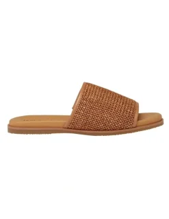 Hush Puppies Paradise Weave Sandal in Dark Tan Weave
