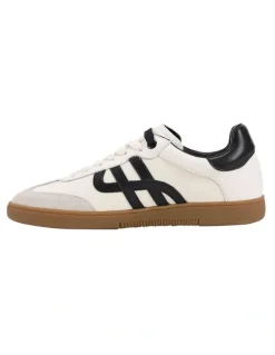 Hush Puppies Trackside Shoes in White/Black