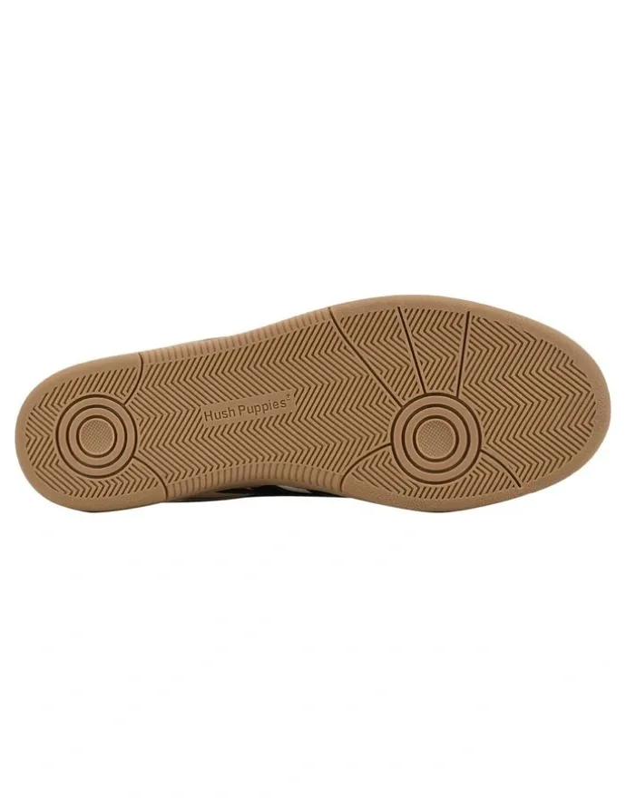 Hush Puppies Trackside Shoes in White/Black