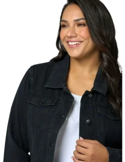 Indigo Tonic Denise Denim Jacket in Black