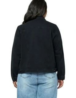 Indigo Tonic Denise Denim Jacket in Black