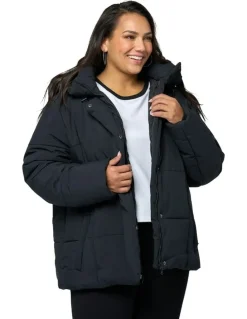 Indigo Tonic Gigi Puffer Jacket in black