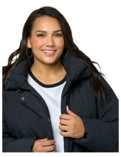 Indigo Tonic Gigi Puffer Jacket in black