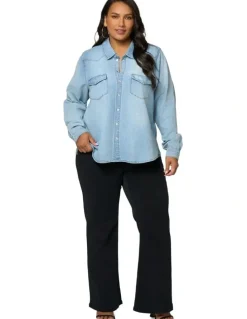 Indigo Tonic Lyric Denim Shirt in Blue