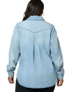 Indigo Tonic Lyric Denim Shirt in Blue
