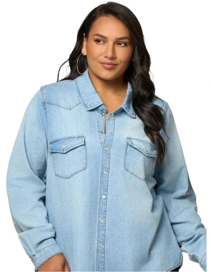 Indigo Tonic Lyric Denim Shirt in Blue