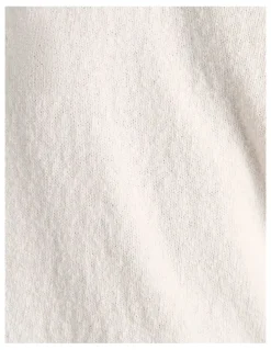 JAG Arden Off Shoulder Knit Top in White