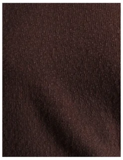 JAG Arden Off Shoulder Knit Jumper in Brown