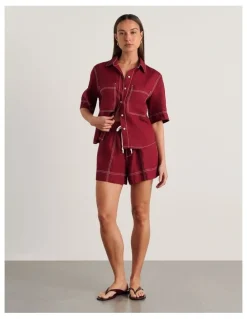 JAG Gigi Linen Pull On Short