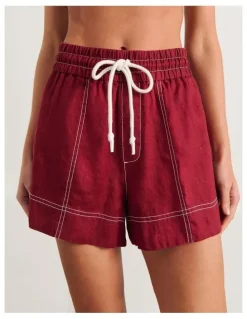JAG Gigi Linen Pull On Short