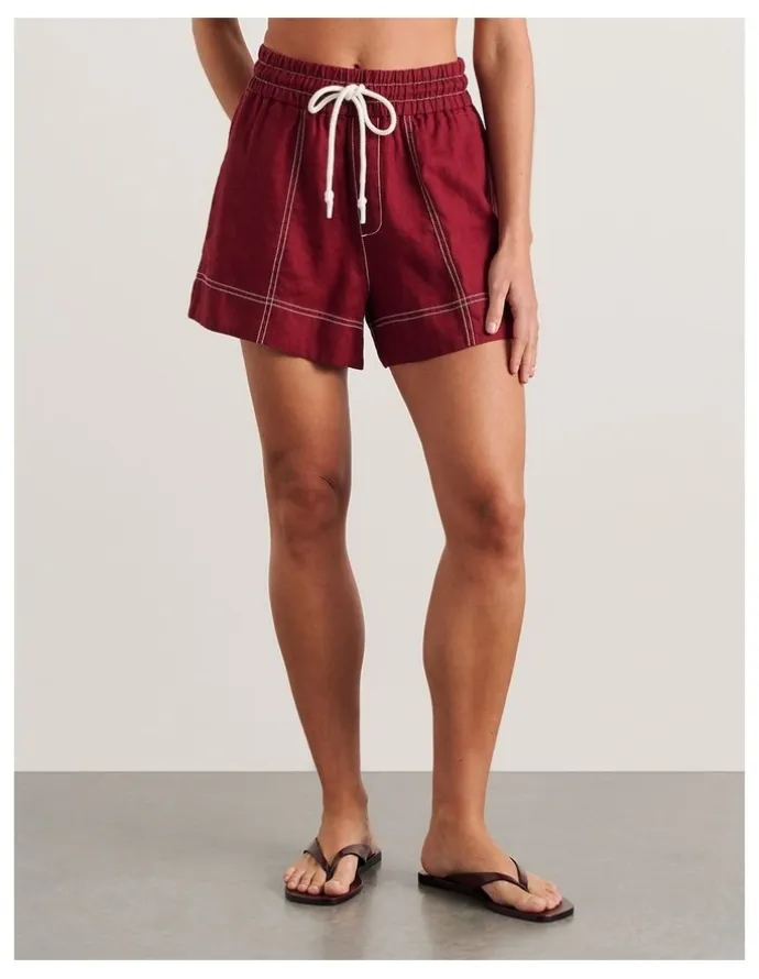 JAG Gigi Linen Pull On Short