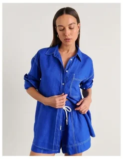 JAG Gigi Linen Pull On Short
