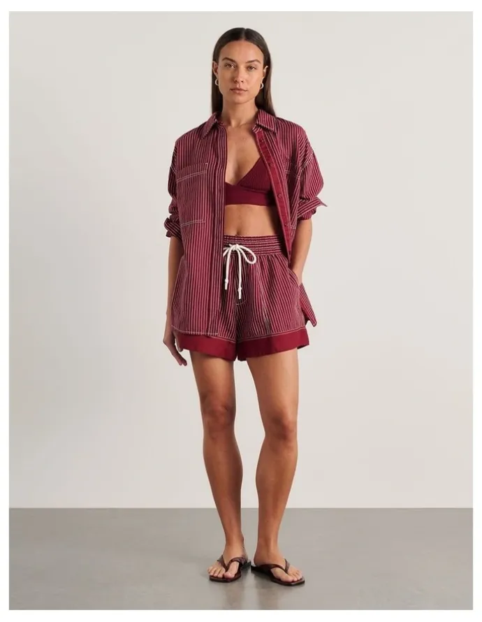 JAG Gigi Stripe Pull On Short
