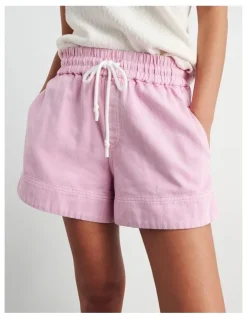 JAG Loe Denim Pull On Short in Pink