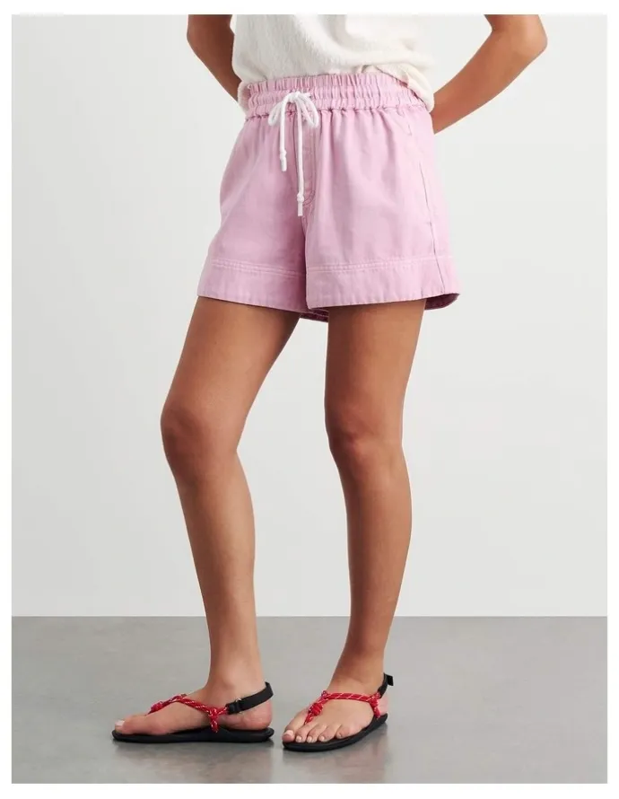 JAG Loe Denim Pull On Short in Pink