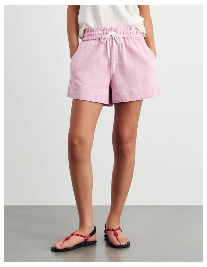 JAG Loe Denim Pull On Short in Pink