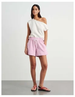 JAG Loe Denim Pull On Short in Pink
