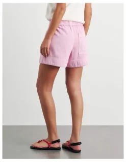 JAG Loe Denim Pull On Short in Pink